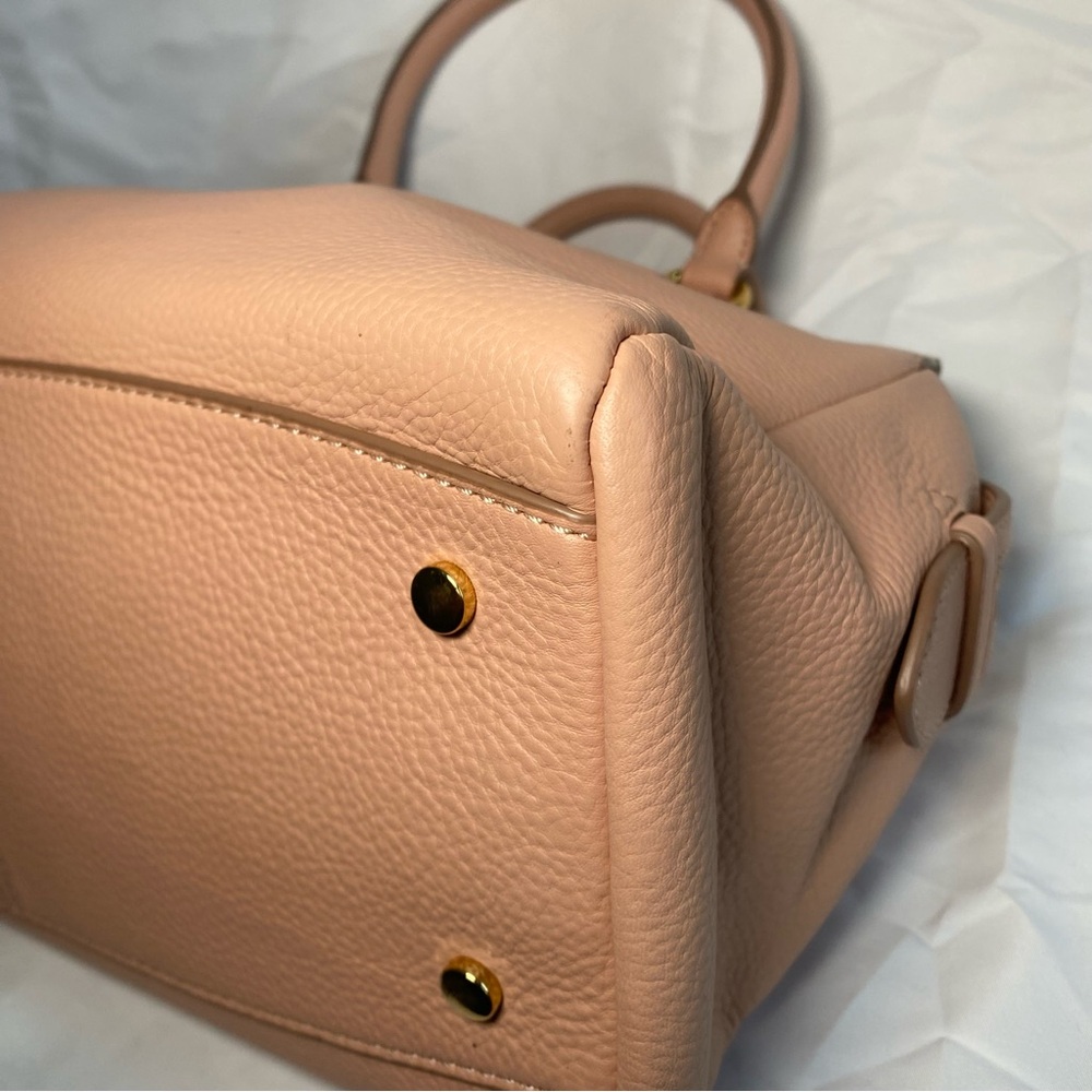 Cole Haan Dorset Leather Satchel Pink With Gold Hardwares Missing Long Strap - Picture 9 of 16